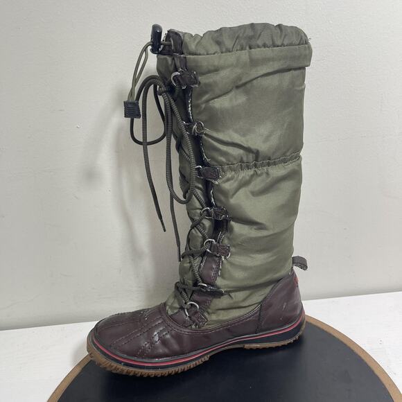 Pajar Boots Womens Size 8-8.5‎ EUR 39 Green Brown Waterproof Winter Snow Warm - Picture 6 of 11